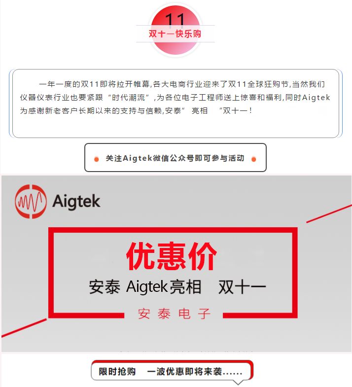 【鉅惠來(lái)襲】Aigtek功率放大器低價(jià)搶購(gòu)！